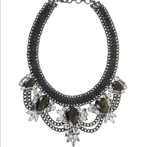 BCBGMAXAZRIA Teardrop Stone Statement Necklace